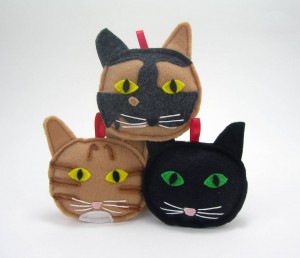 cat ornaments, crafty wonderland, CFA cat show