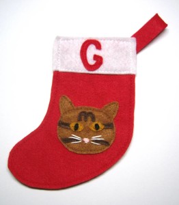 Personalized cat stocking