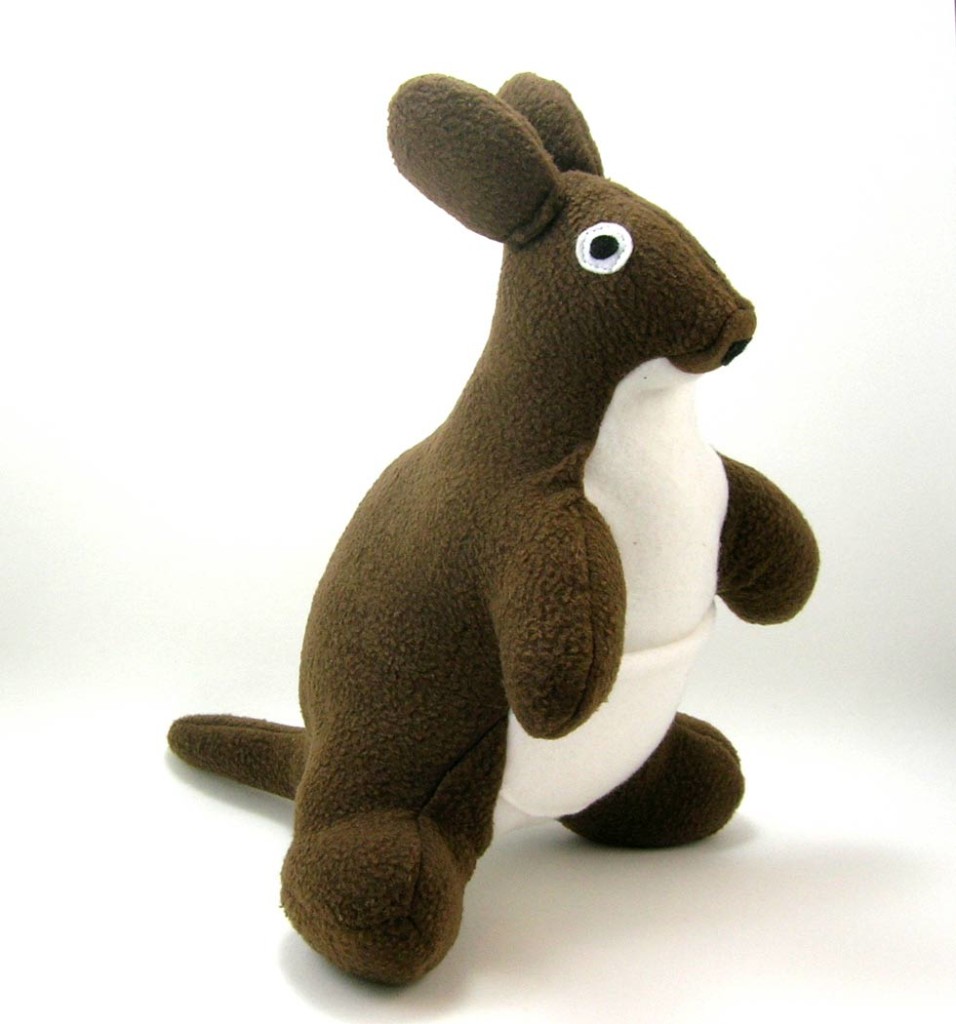 A kangaroo plush toy