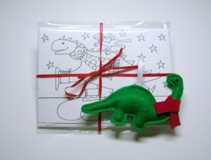 Christmas card and ornament set