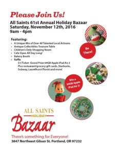 All Saints Holiday Bazaar